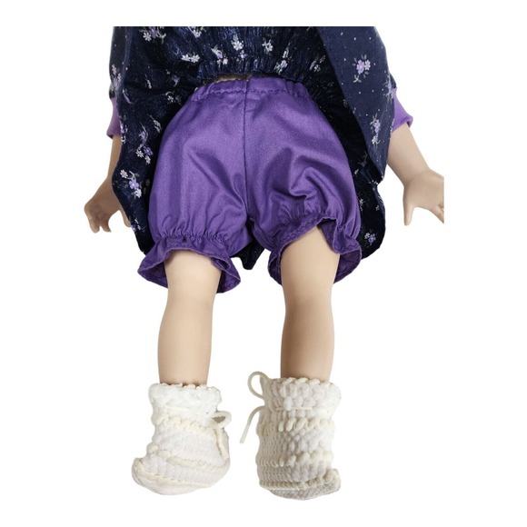 Fibre-Craft Vinyl Doll 18" Brunette Sleepy Eyes Vintage 90s Collectible - Picture 10 of 16